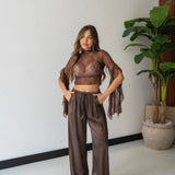 Pantalone Faye 24205 - MARRONE