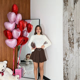 Gonna/Shorts Syrena 2610 - MARRONE