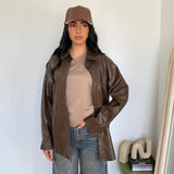 Camicia Leida 19228-MARRONE