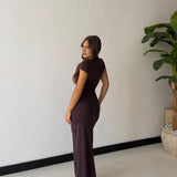 Abito Arya 6026- MARRONE