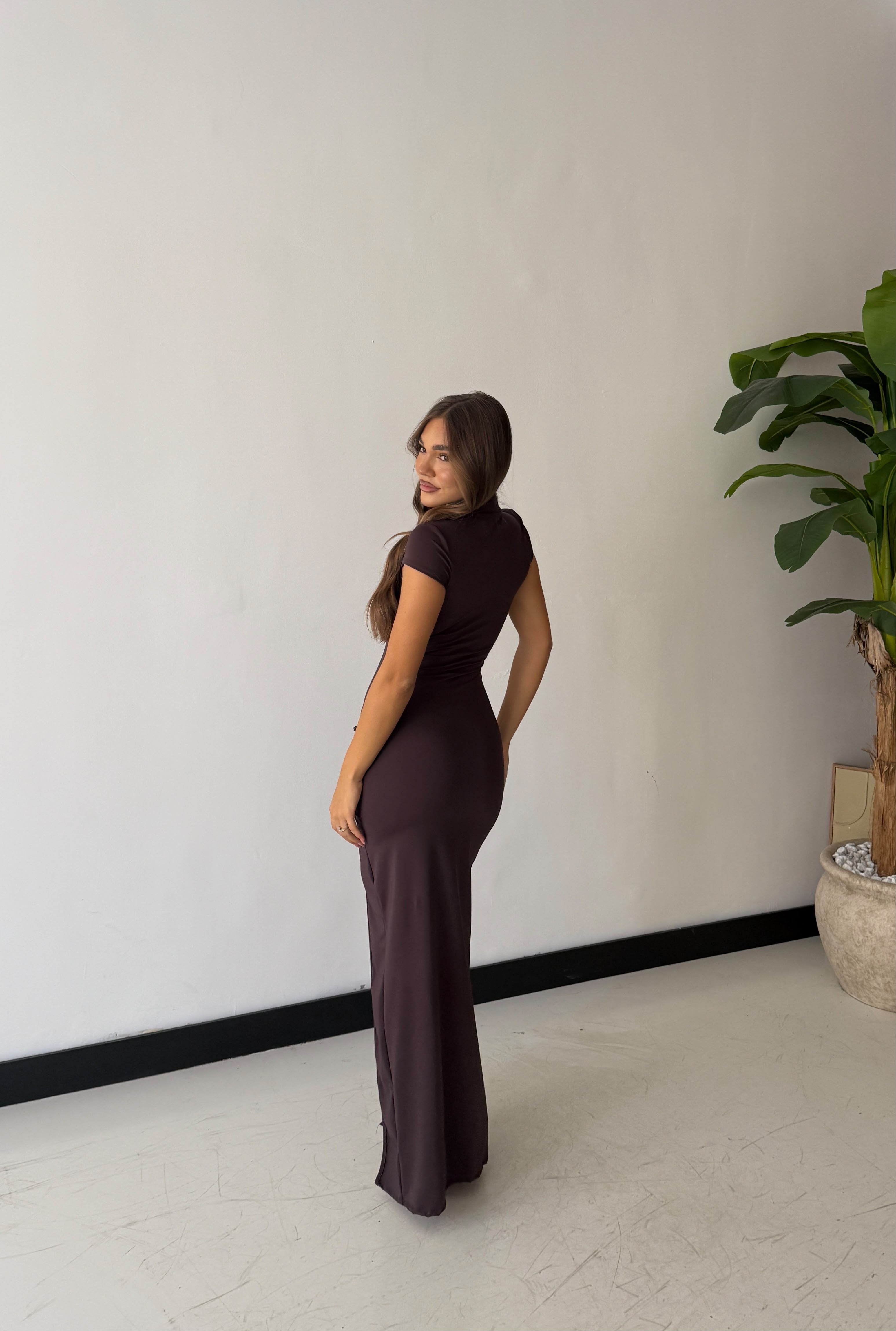 Abito Arya 6026- MARRONE