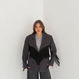 Giacca Mabel JUST WEST 151 - GRIGIO