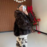 Pelliccia Dayane 68342 - MARRONE