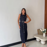 Abito Bethany K908- DENIM SCURO