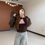 Felpa Nelly 2685-MARRONE