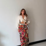 Gonna/Pareo Safari 6933- MARRONE