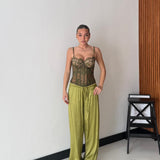 Pantalone Faye 24205-PISTACCHIO