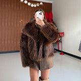 Pelliccia Lorena 68333-MARRONE