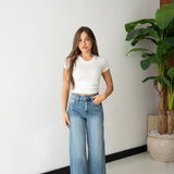 Shirt Violet 0665- BIANCO