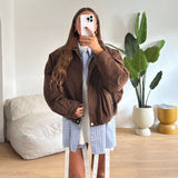 Giubbino Elara S-200-MARRONE