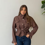 Giubbino Rhea 8278- MARRONE