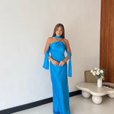 Vestito Fiorella 60558- COBALTO