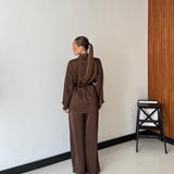 Coordinato Jenn M13467 - MARRONE