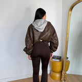 Giubbino Alexis 9407-MARRONE