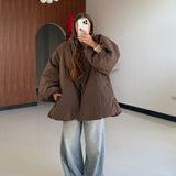 Piumino Amarea 46918-MARRONE