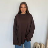 Maxi maglia Lolly 45252/2643-MARRONE SCURO