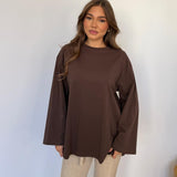 MaxiShirt Longsleeve Soul 3205 - MARRONE