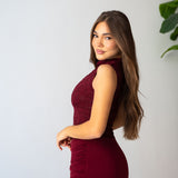 Vestitino Leyla 6145- BORDEAUX