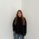 Maxi Maglia JUSTWEST Élise 153-FE- NERO