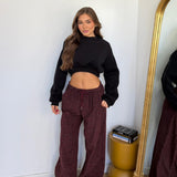 Pantalone Ayra 242055- LEO BORDEAUX