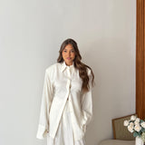 Coordinato Lino Zuma - BIANCO