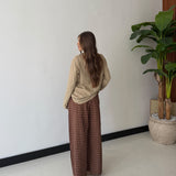 Pantalone Elodie 57665- MARRONE CHIARO