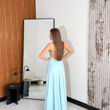 Abito Selene 24115- CELESTE