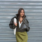 Giubbino Layla 88213 - VERDE MILITARE