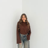 Maxi Maglia  Kendy ultralight  JUSTWEST 155- MARRONE