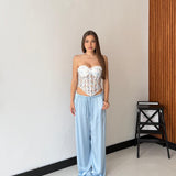 Pantalone Faye 24205 - CELESTE