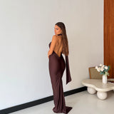 Abito Lena 6762- MARRONE