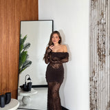 Abito Anne 27159-MARRONE