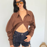 Camicia Maily  8071-1 - MARRONE