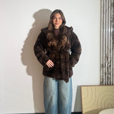 Pelliccia Claire D5029-1 - MARRONE