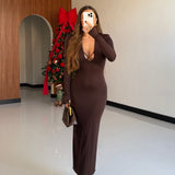 Abito Isabel 14483-MARRONE