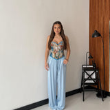 Pantalone Faye 24205 - CELESTE