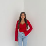 Maglia Eloise 174 JUST WEST - ROSSO