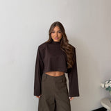 Maglia Helen JUSTWEST 02703- MARRONE