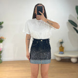 Gonna Alis 666T1-DENIM SCURO