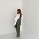 Gonna Helena 67072 - VERDE MILITARE