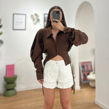 Camicia Maily  8071-1 - MARRONE