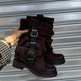 Anfibio Chelsea DF9018- MARRONE