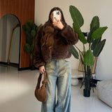 Pelliccia Dafne 8745 - MARRONE