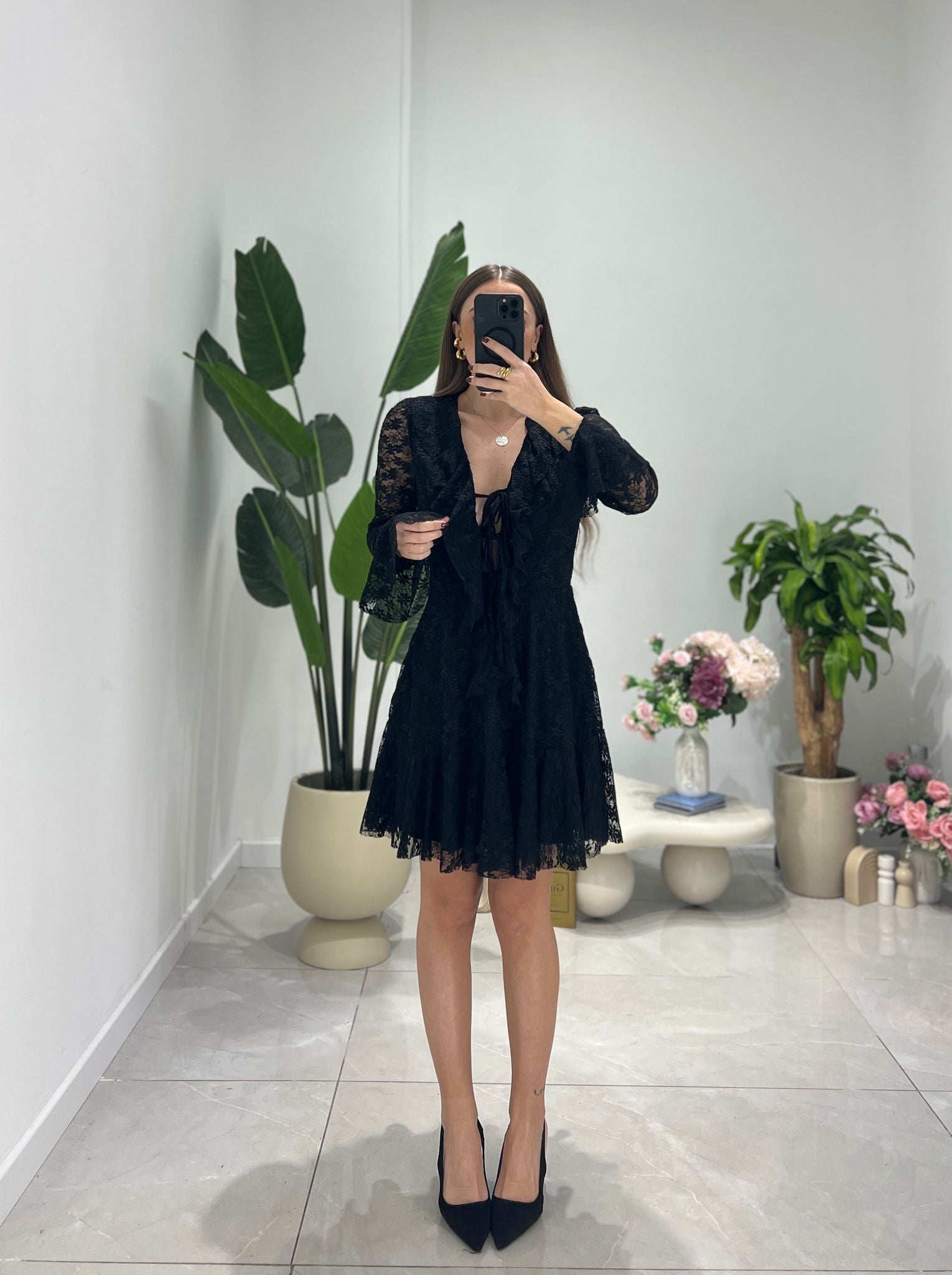 Abitino Eloisa FR - 671 - NERO - Frida Shop