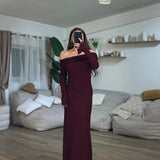 Abito Karyn 23320 (bordeaux) - Frida Shop