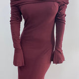 Abito Karyn 23320 (bordeaux) - Frida Shop