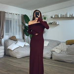 Abito Karyn 23320 (bordeaux) - Frida Shop