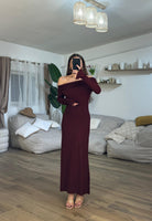 Abito Karyn 23320 (bordeaux) - Frida Shop