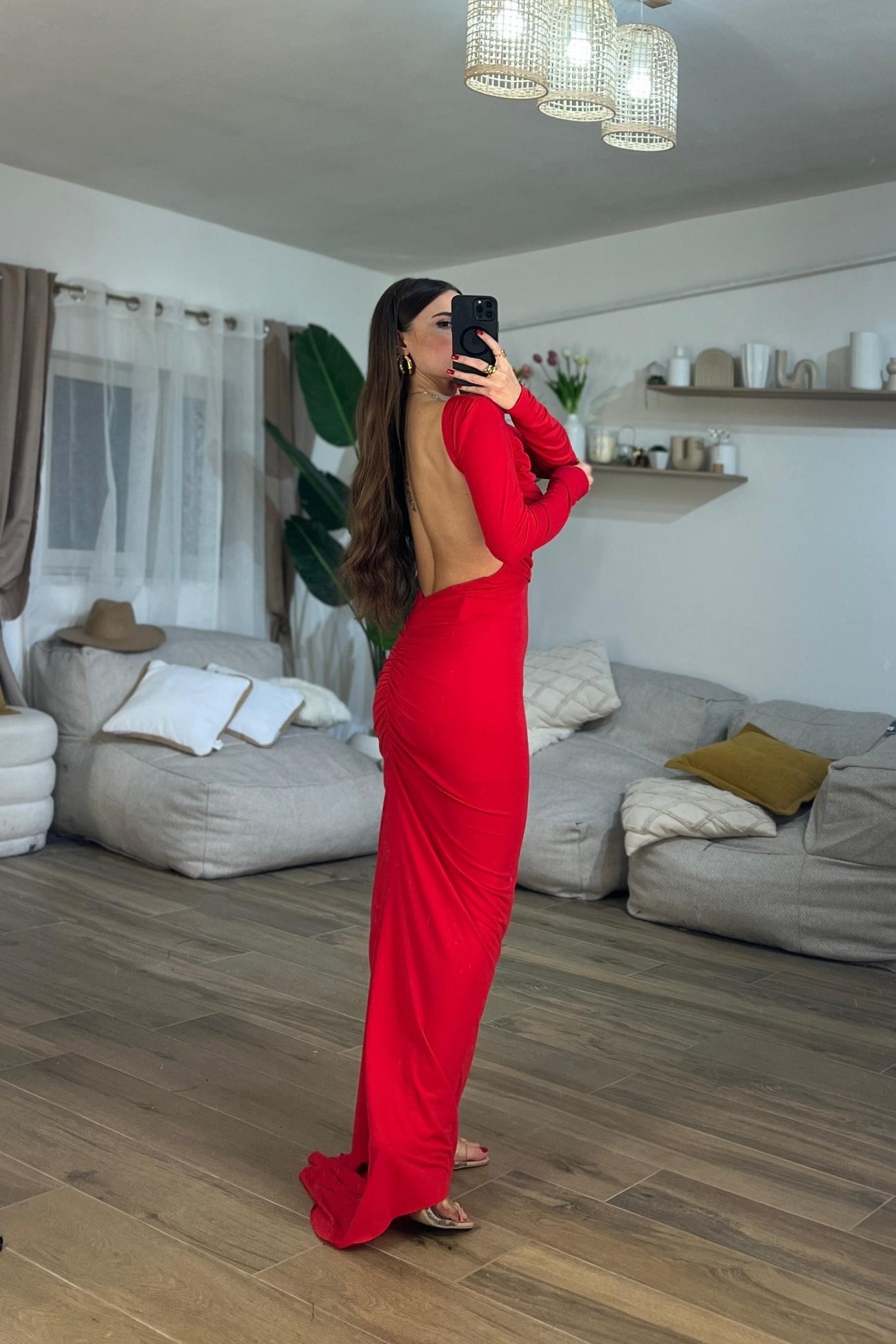 Abito Laila 11066 (rosso) - Frida Shop