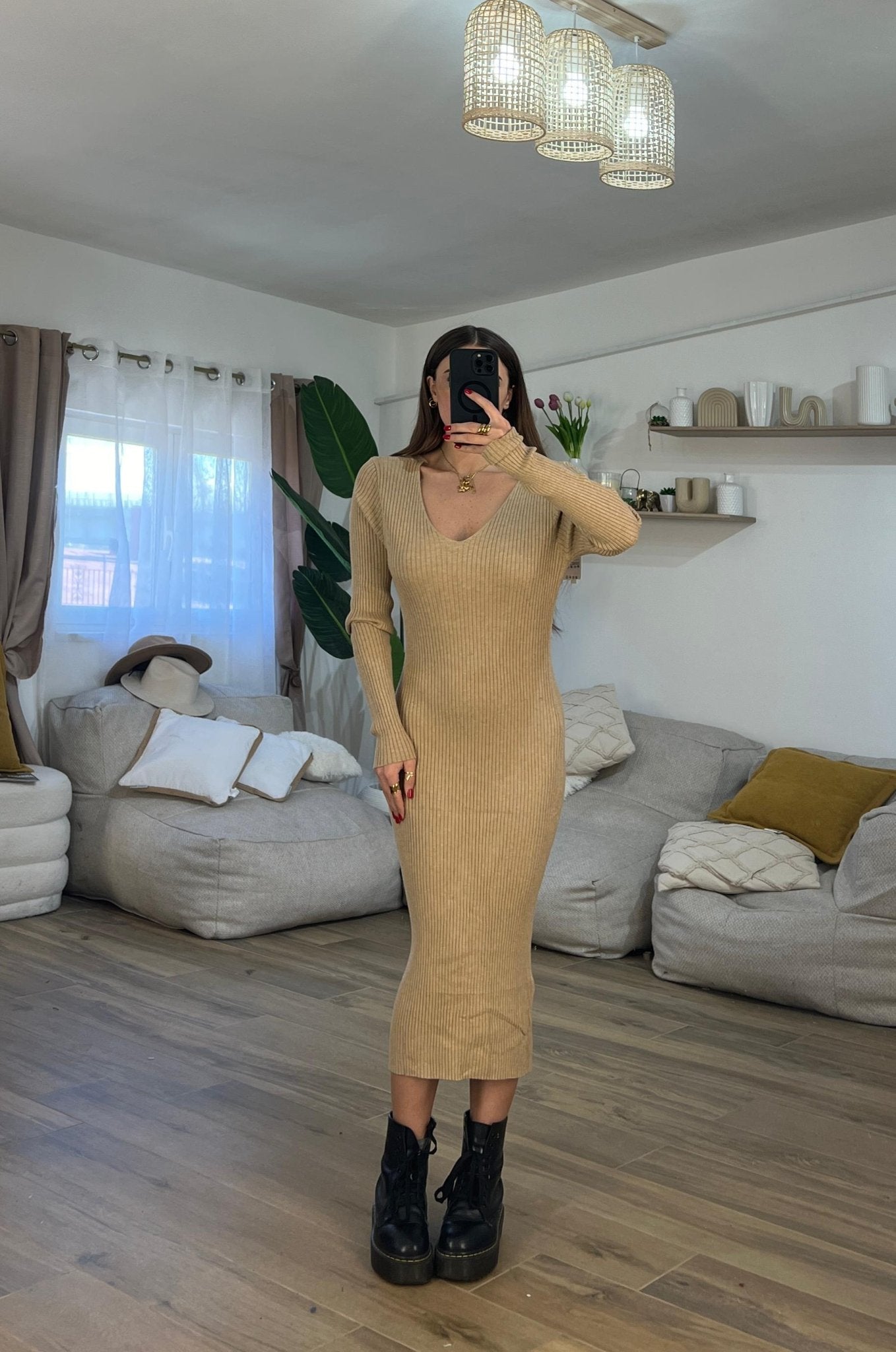 Abito Melissa 3203 (beige) - Frida Shop